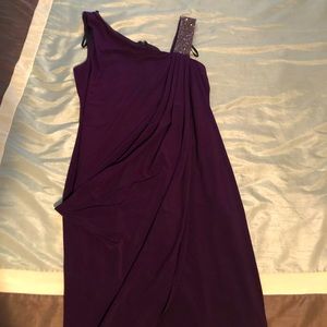 Eggplant cocktail dress with a sparkle. Worn once.